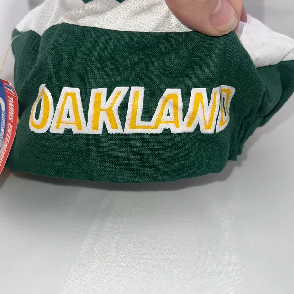 Vintage Oakland Athletics Painter Hat Twins Enterprise MLB Green Gold NWT‎ OSFA
